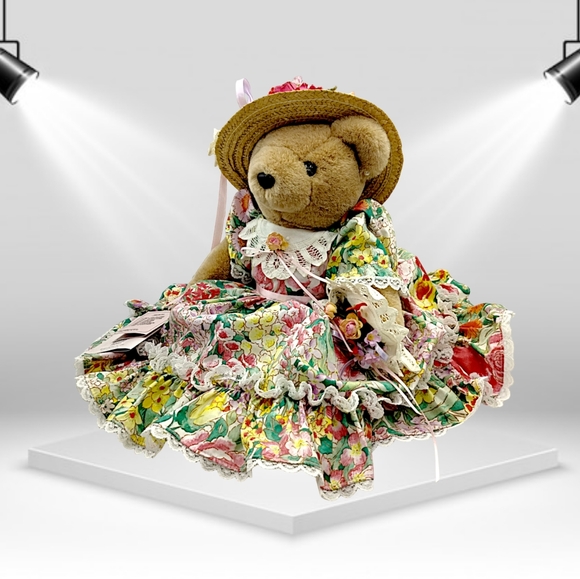 Eclectic People ~ Stuffed Bear Girl Victorian Elegance - Picture 4 of 6